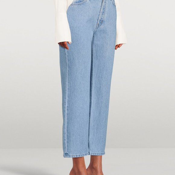 STILL HERE x HOLT RENFREW jeans Sz 28 HANDPAINTED High Rise LIMITED EXCLUSIVE - Picture 4 of 6